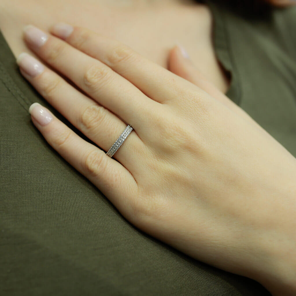 0.40 Carat Diamond Half Ring