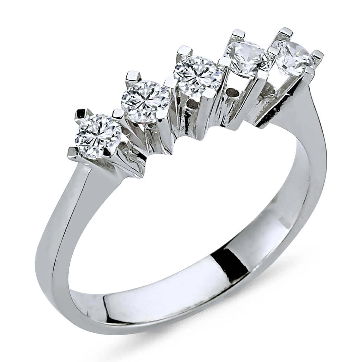 0.55 Carat Diamond Five Stone Ring