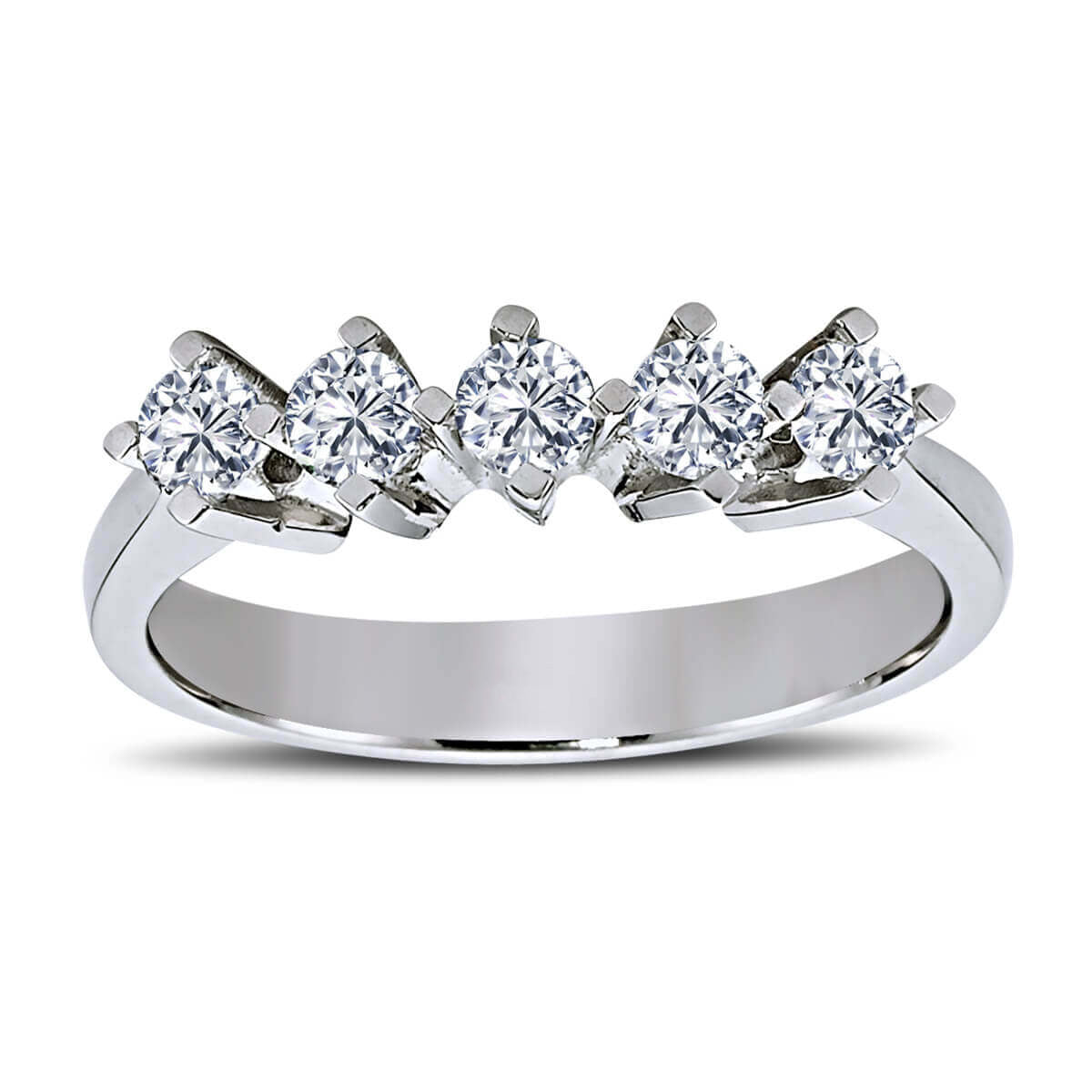 0.55 Carat Diamond Five Stone Ring