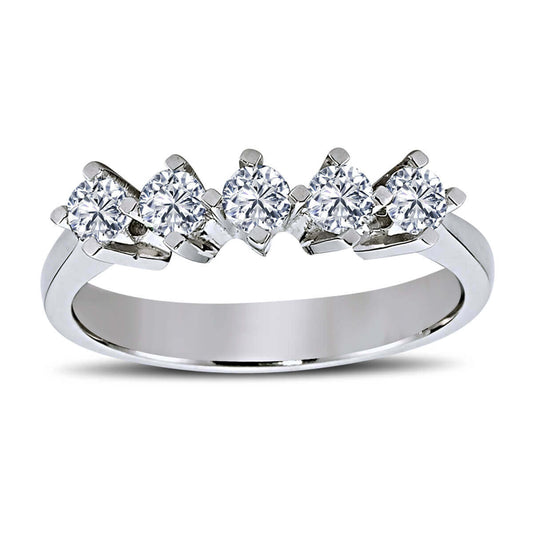 0.55 Carat Diamond Five Stone Ring