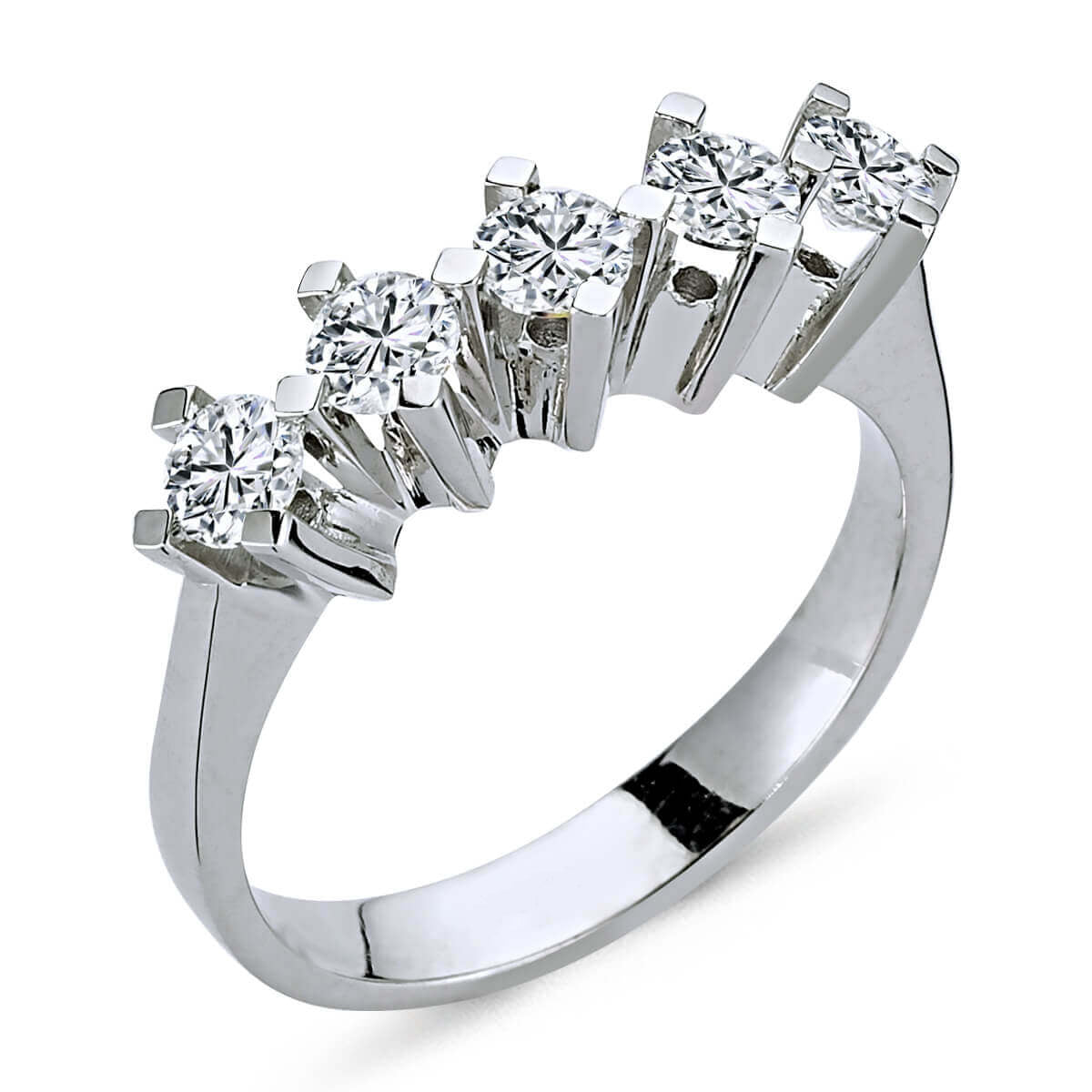 0.80 Carat Diamond Five Stone Ring