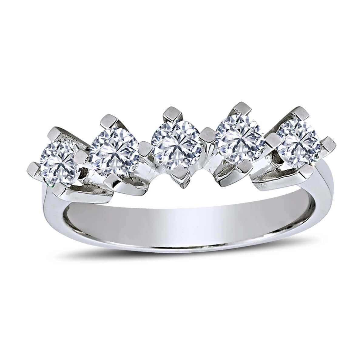 0.80 Carat Diamond Five Stone Ring