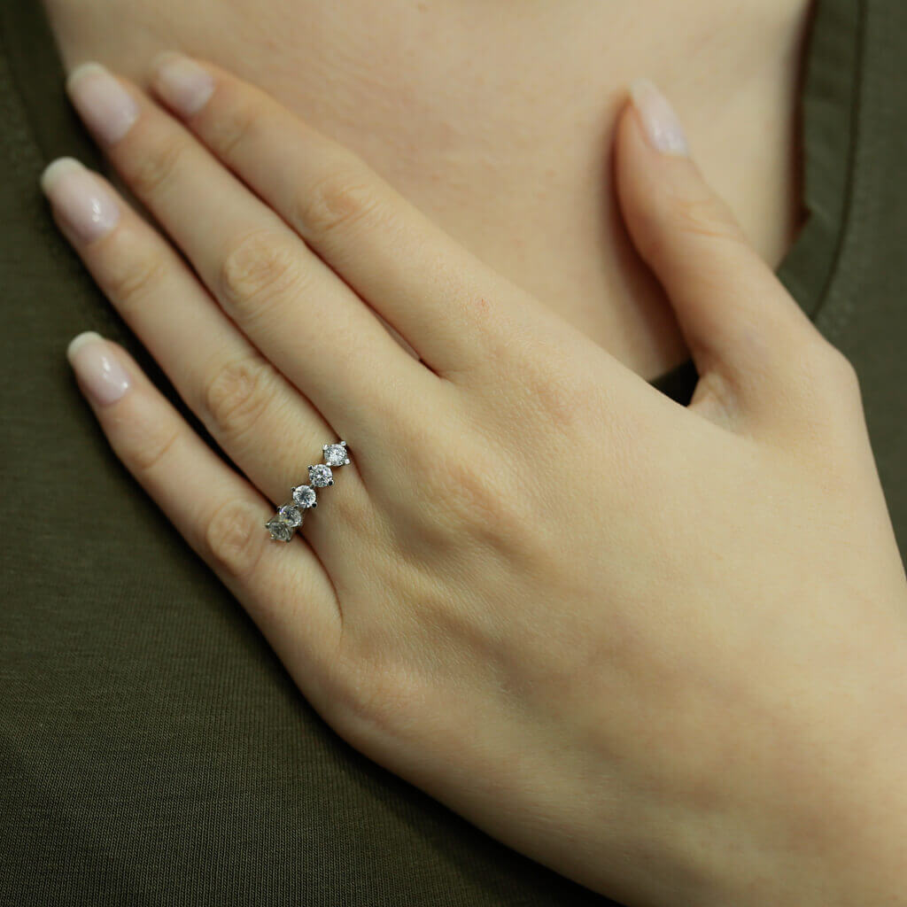 0.75 Carat Diamond Five Stone Ring