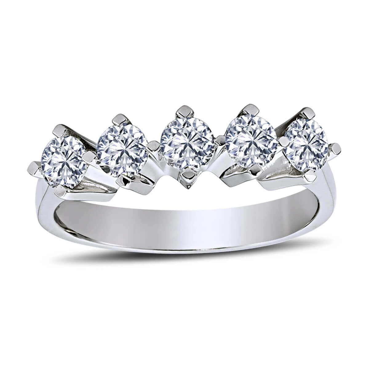 0.75 Carat Diamond Five Stone Ring