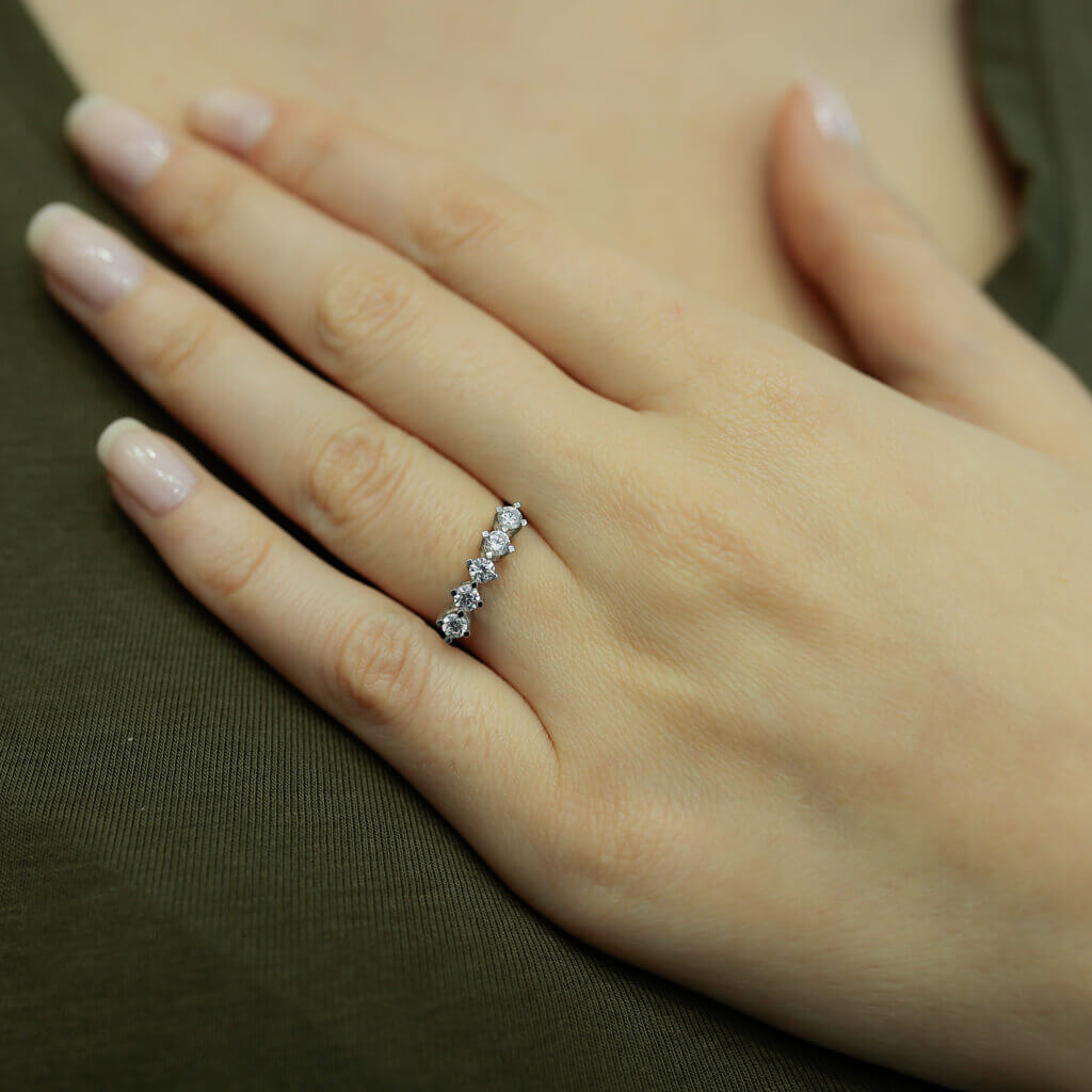 0.43 Carat Diamond Five Stone Ring