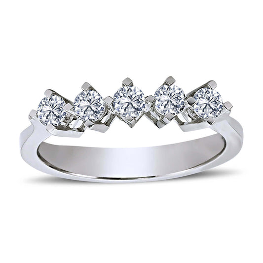 0.43 Carat Diamond Five Stone Ring