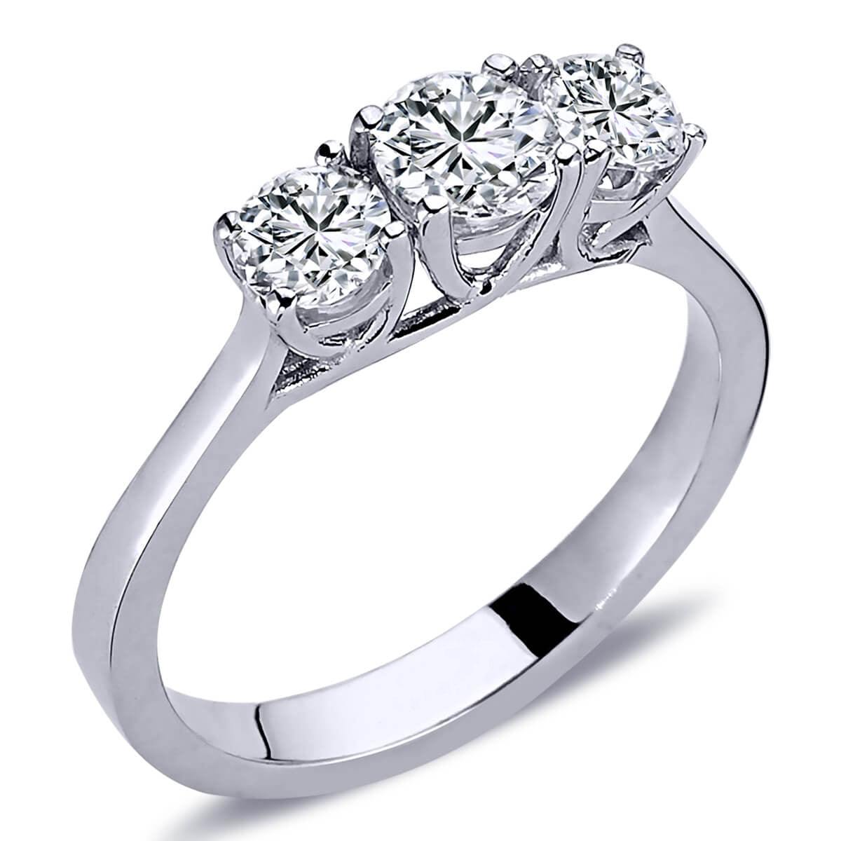 0.85 Carat Diamond Tria Ring