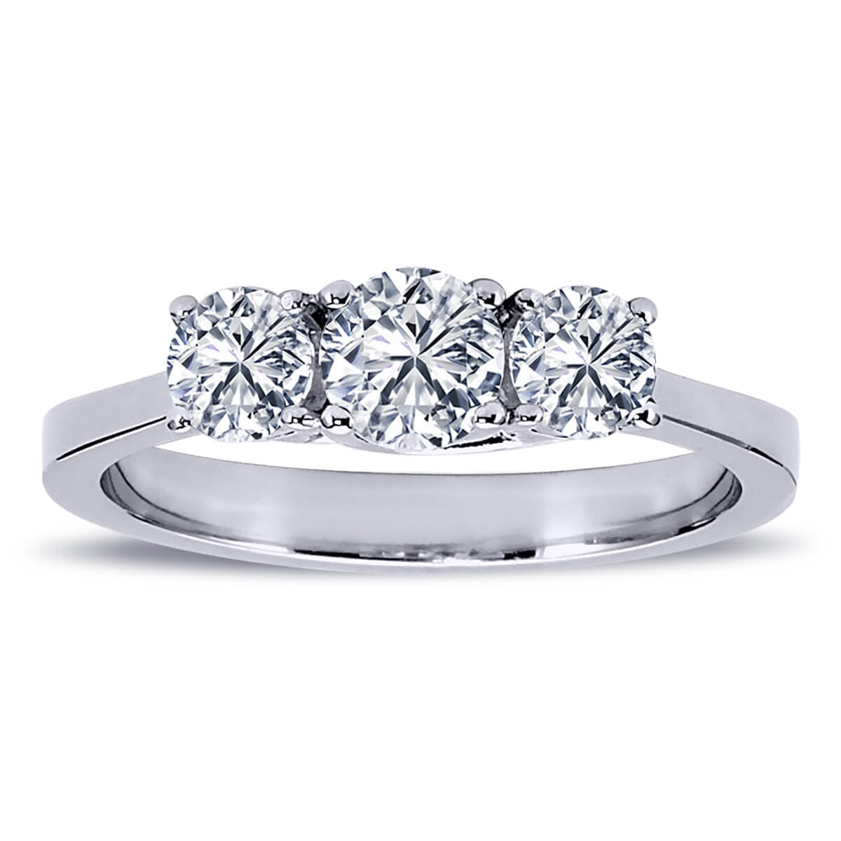 0.85 Carat Diamond Tria Ring