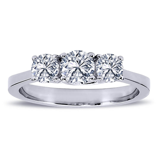 0.85 Carat Diamond Tria Ring