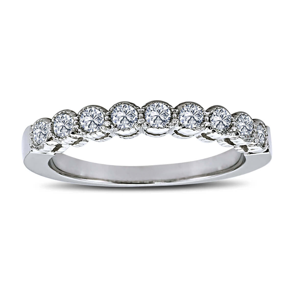 0.45 Carat Diamond Half Eternity Ring