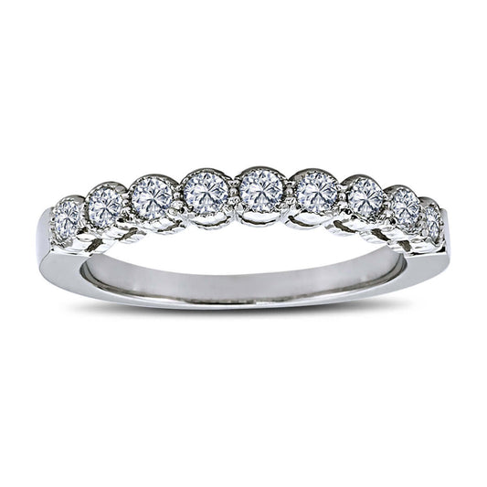 0.45 Carat Diamond Half Eternity Ring