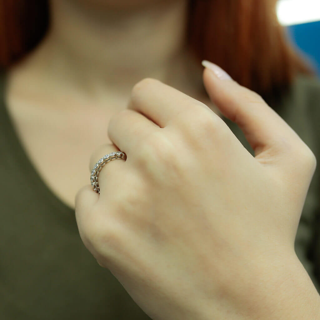 0.45 Carat Diamond Half Eternity Ring