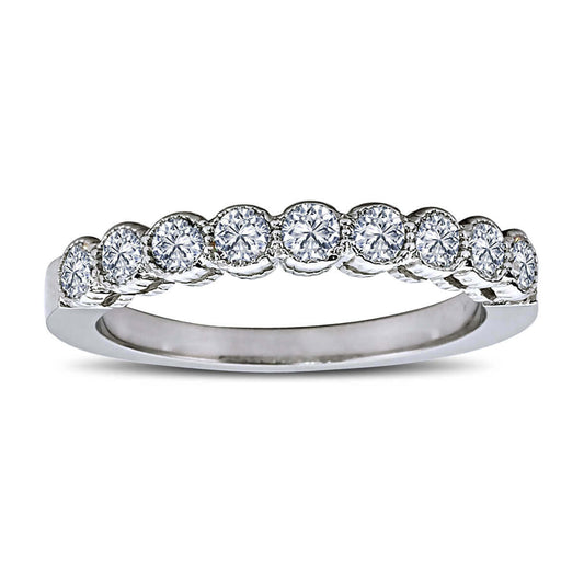 0.63 Carat Diamond Half Ring