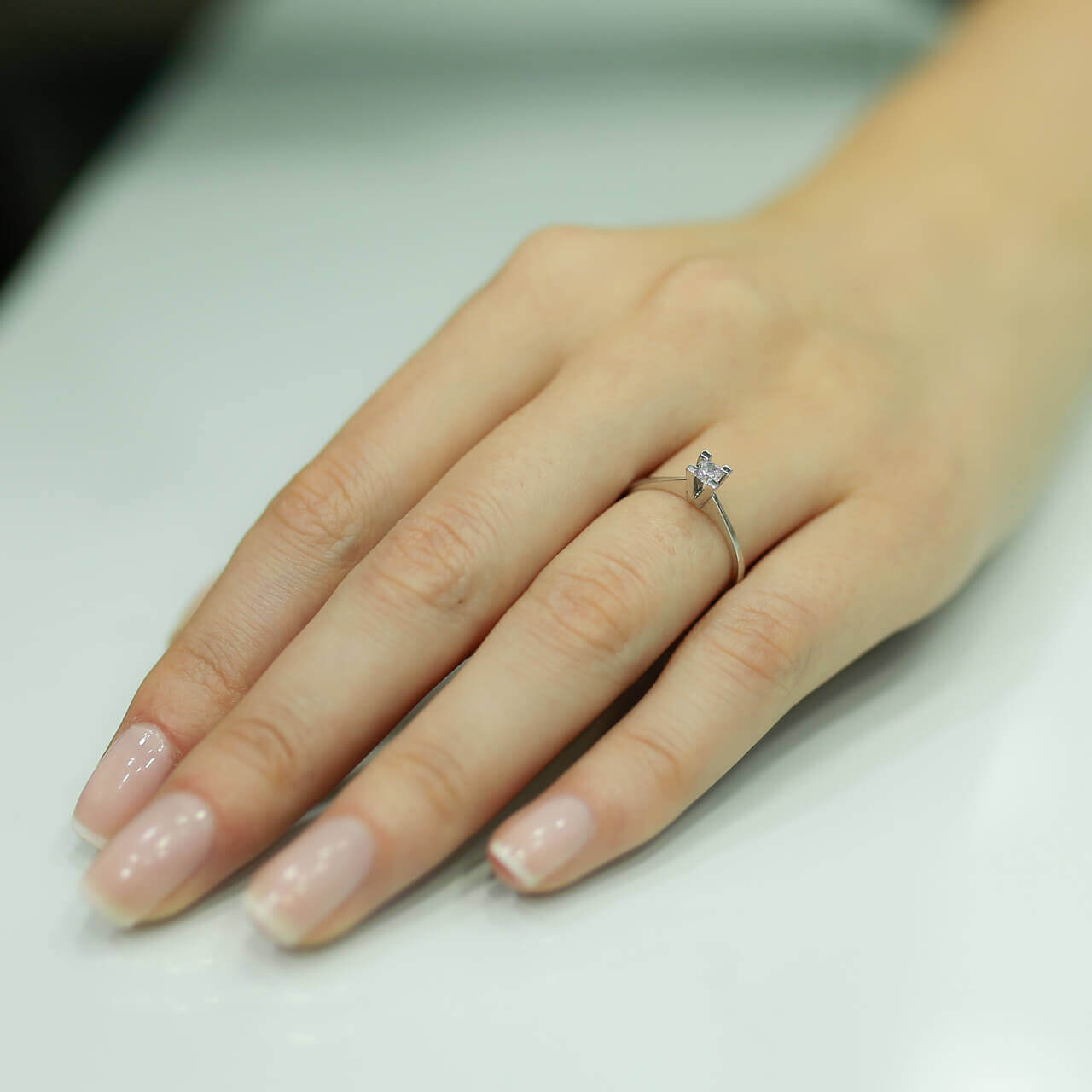 0.13 Carat Diamond Solitaire Ring