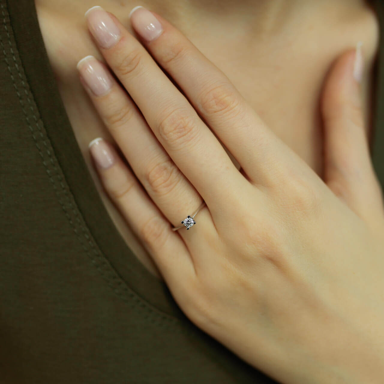 0.17 Carat Diamond Solitaire Ring