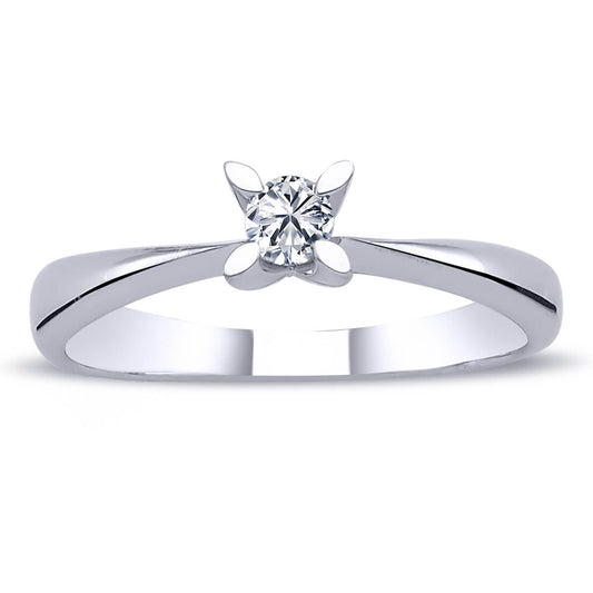 0.14 Carat Diamond Solitaire Ring