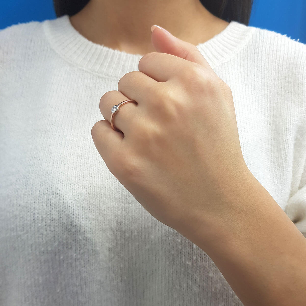 0.09 Carat Diamond Solitaire Ring