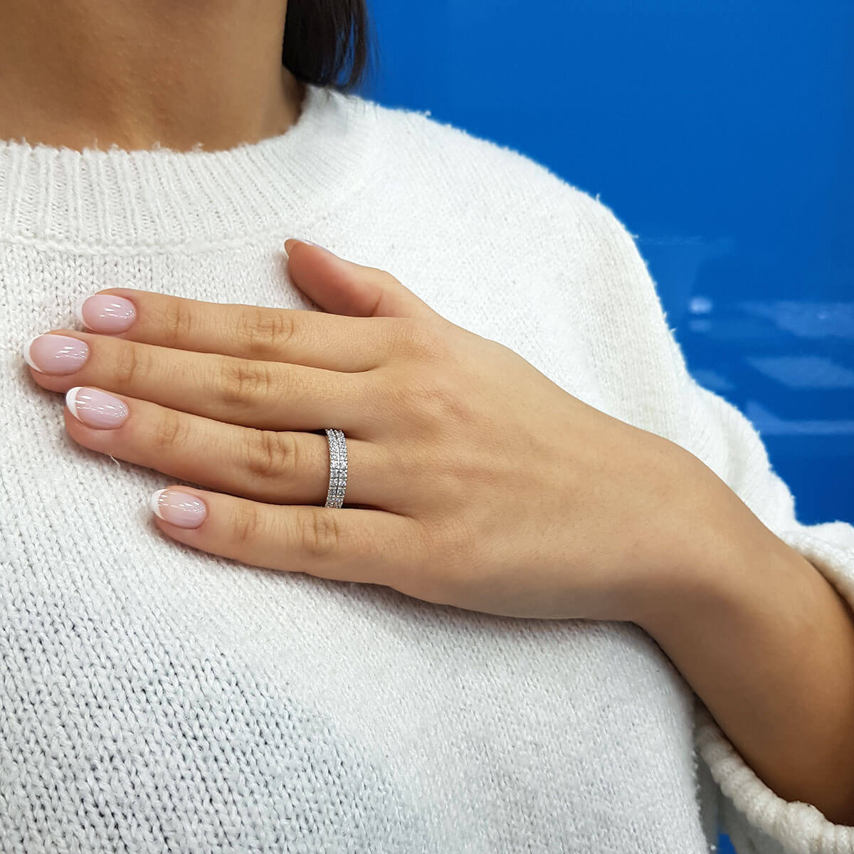 0.56 Carat Diamond Half-Eternity Ring