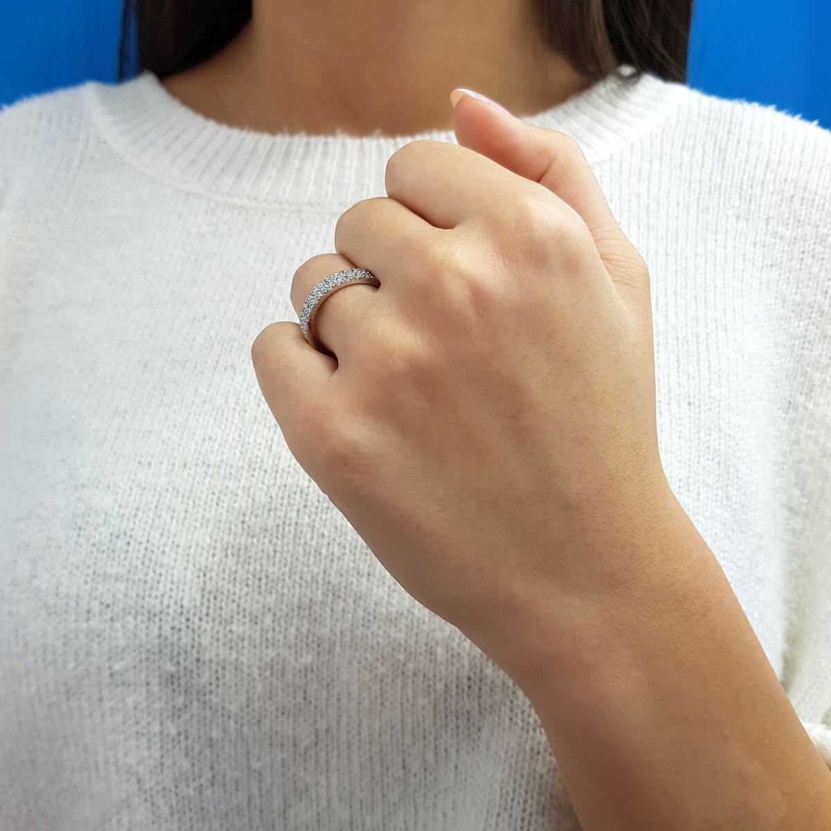 0.56 Carat Diamond Half-Eternity Ring