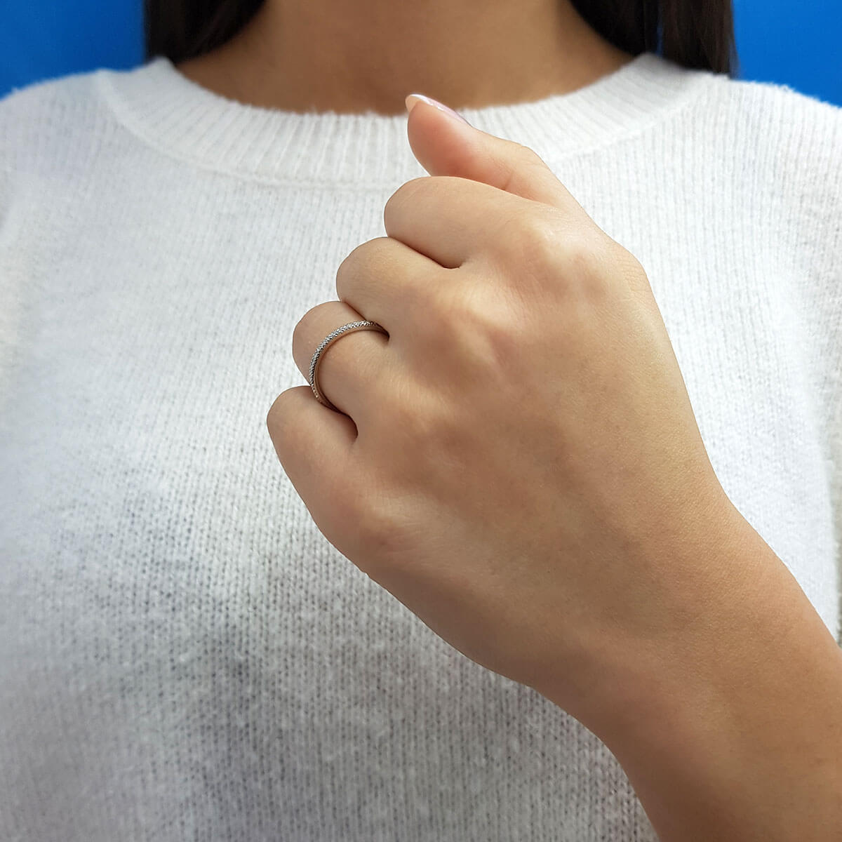0.19 Carat Diamond Half-Eternity Ring