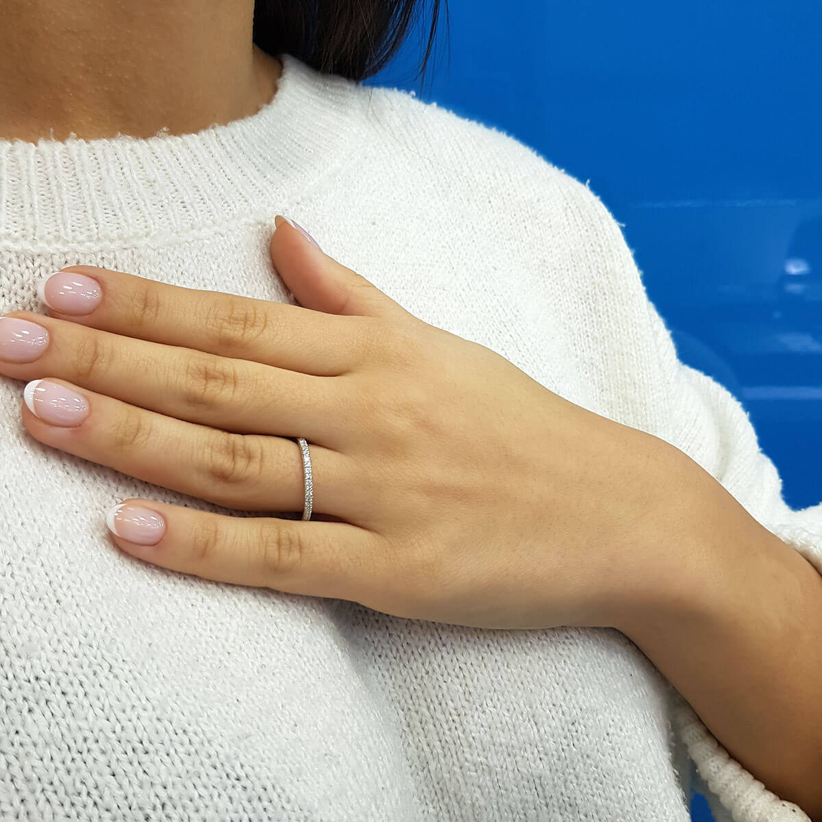 0.22 Carat Diamond Half-Eternity Ring