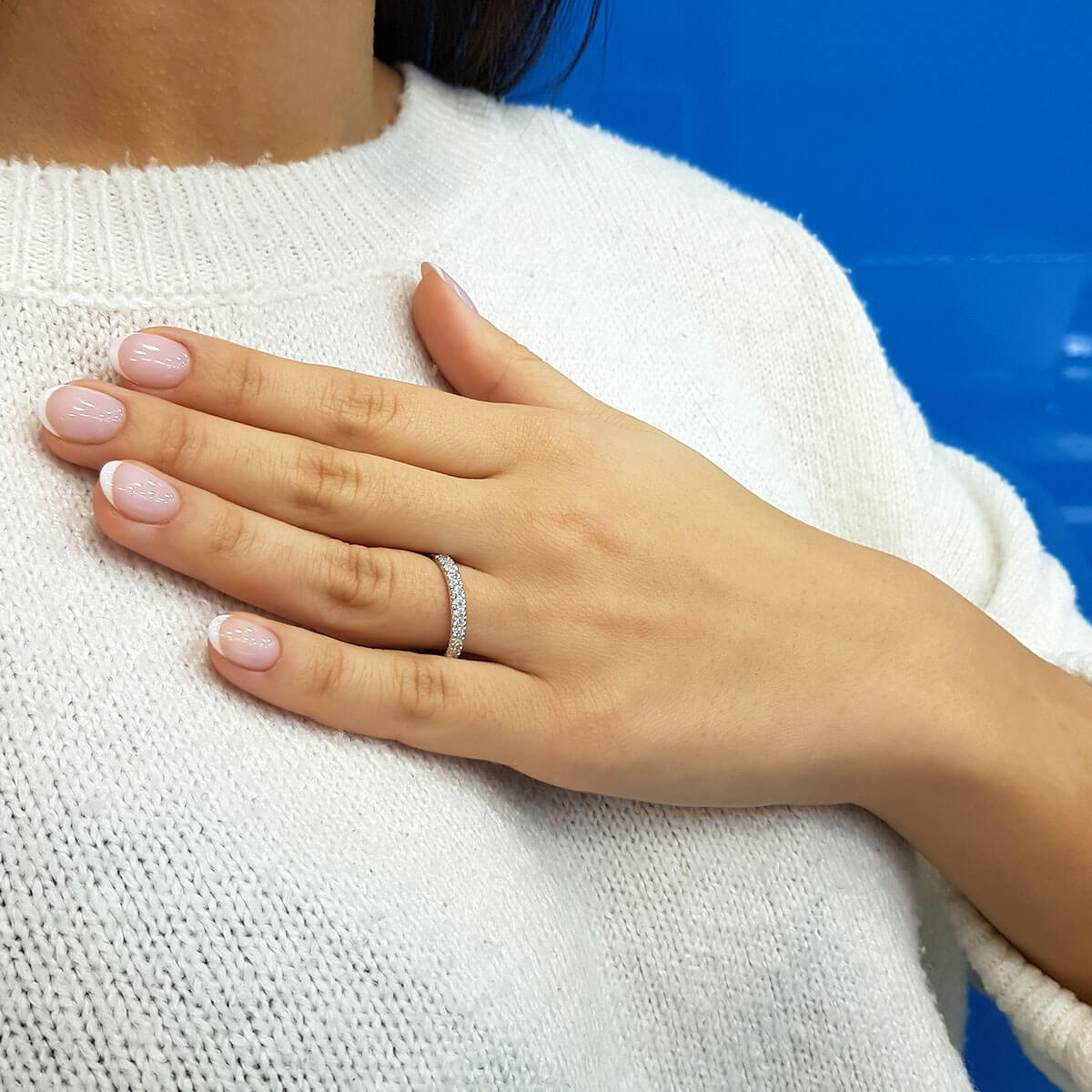 0.42 Carat Diamond Half-Eternity Ring