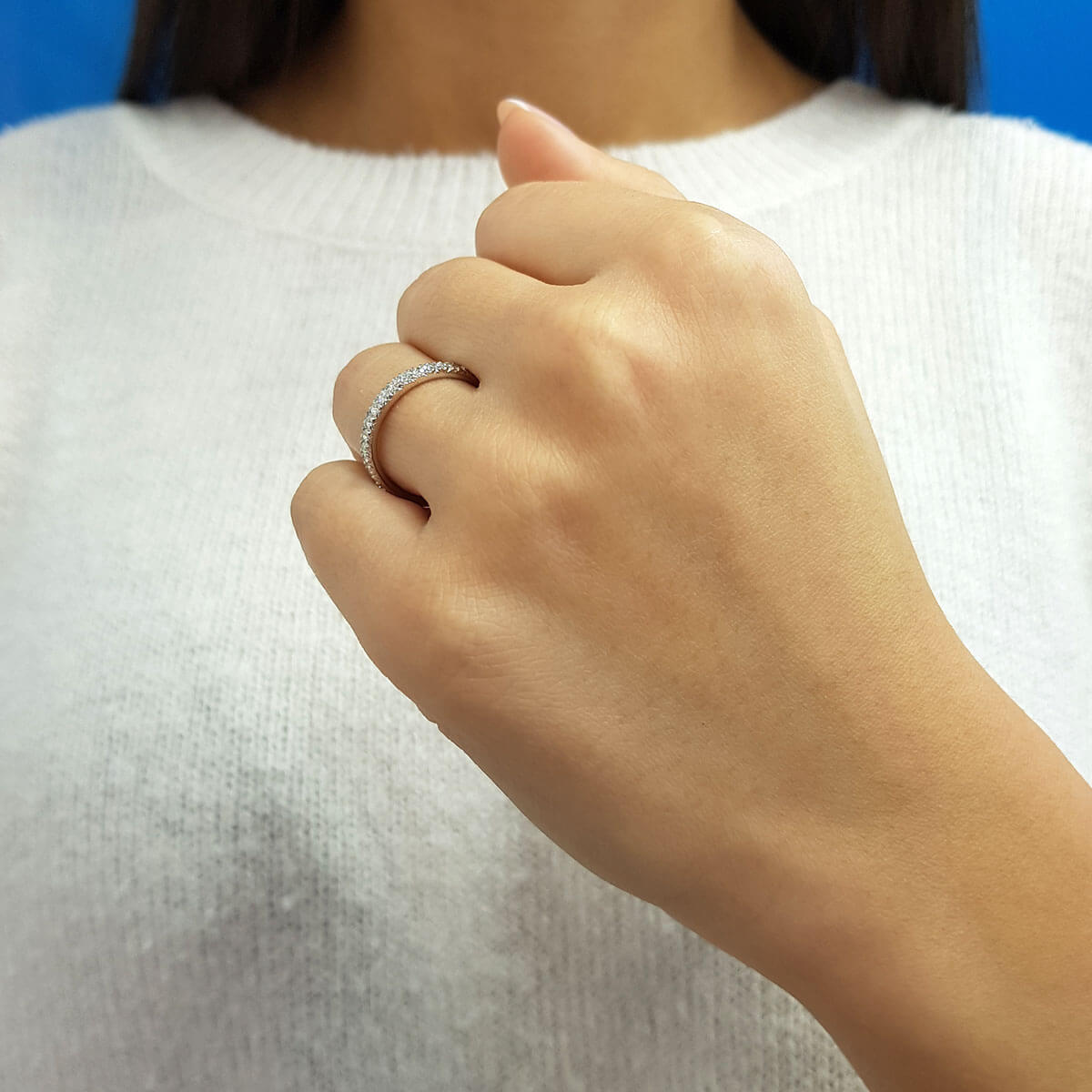 0.42 Carat Diamond Half-Eternity Ring