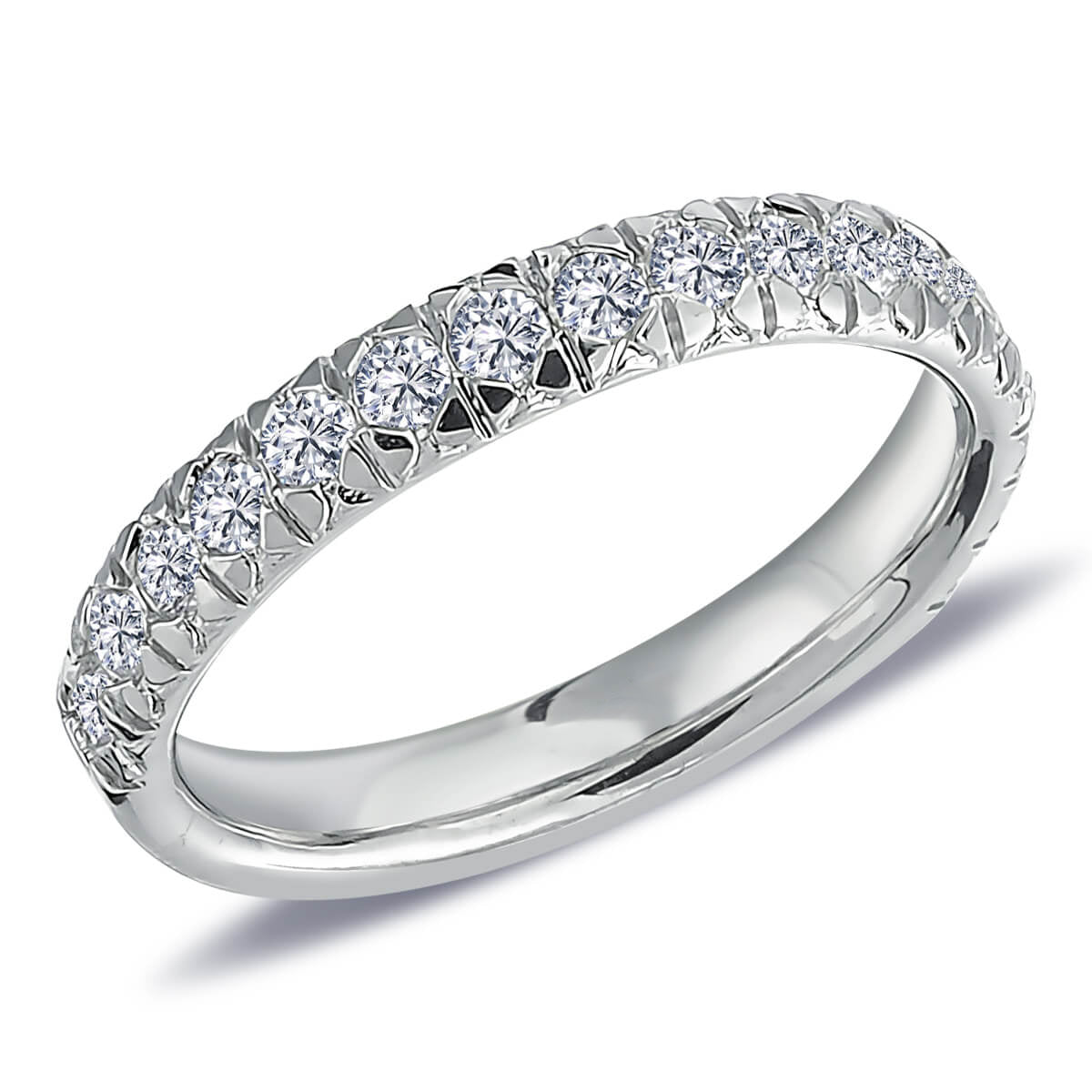 0.70 Carat Diamond Half-Eternity Ring