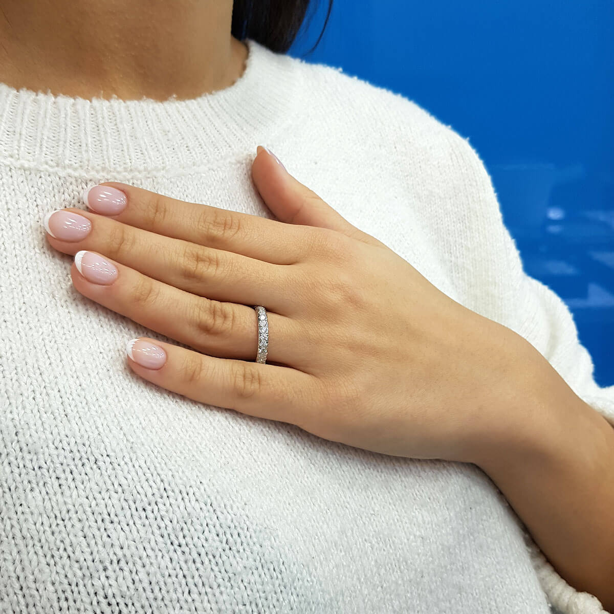 0.70 Carat Diamond Half-Eternity Ring