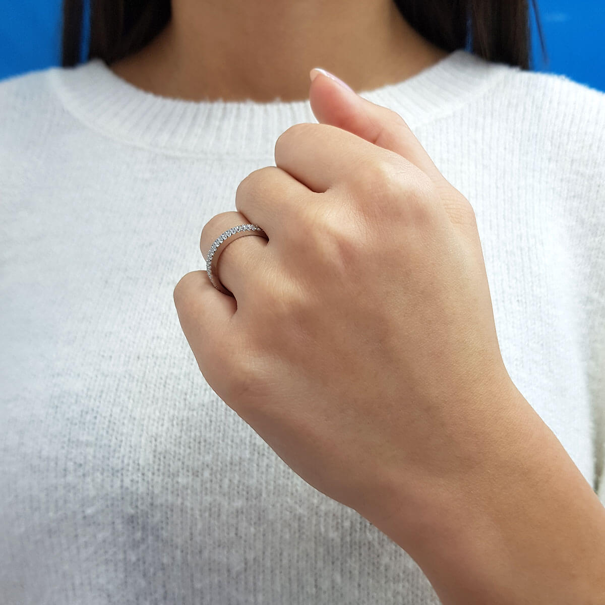 0.36 Carat Diamond Half-Eternity Ring