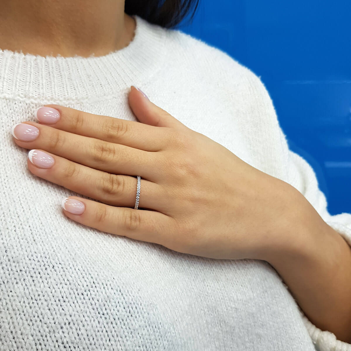 0.21 Carat Diamond Half-Eternity Ring