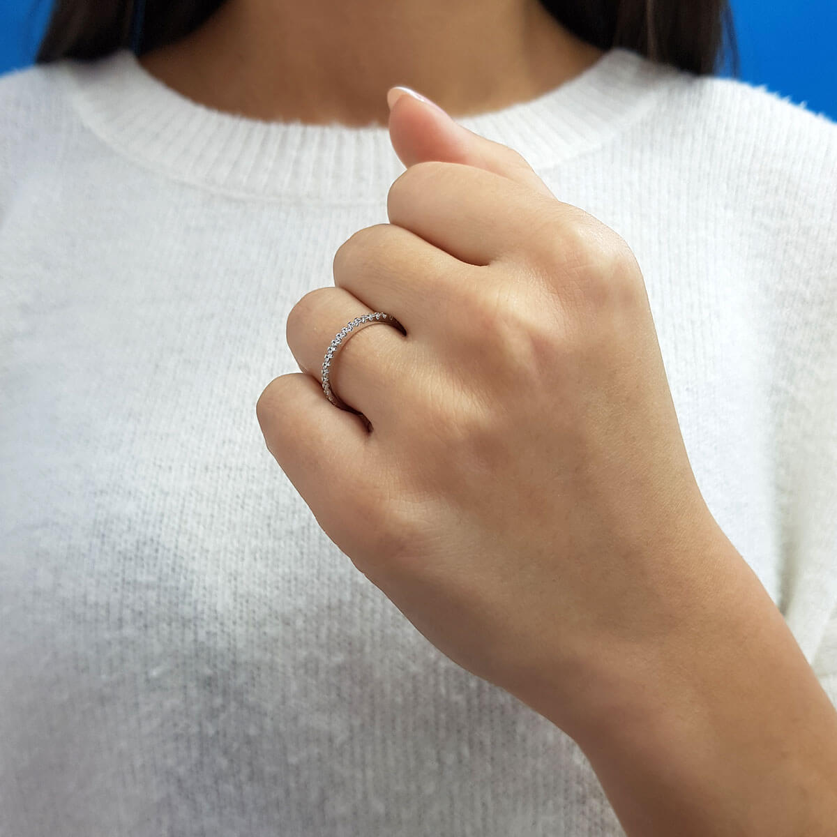 0.21 Carat Diamond Half-Eternity Ring