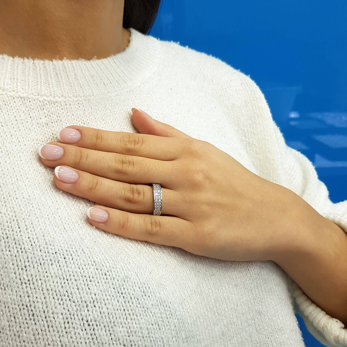 0.47 Carat Diamond Half-Eternity Ring