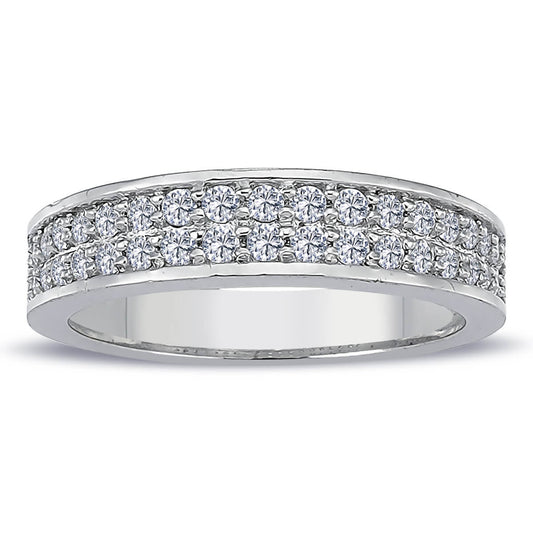 0.47 Carat Diamond Half-Eternity Ring