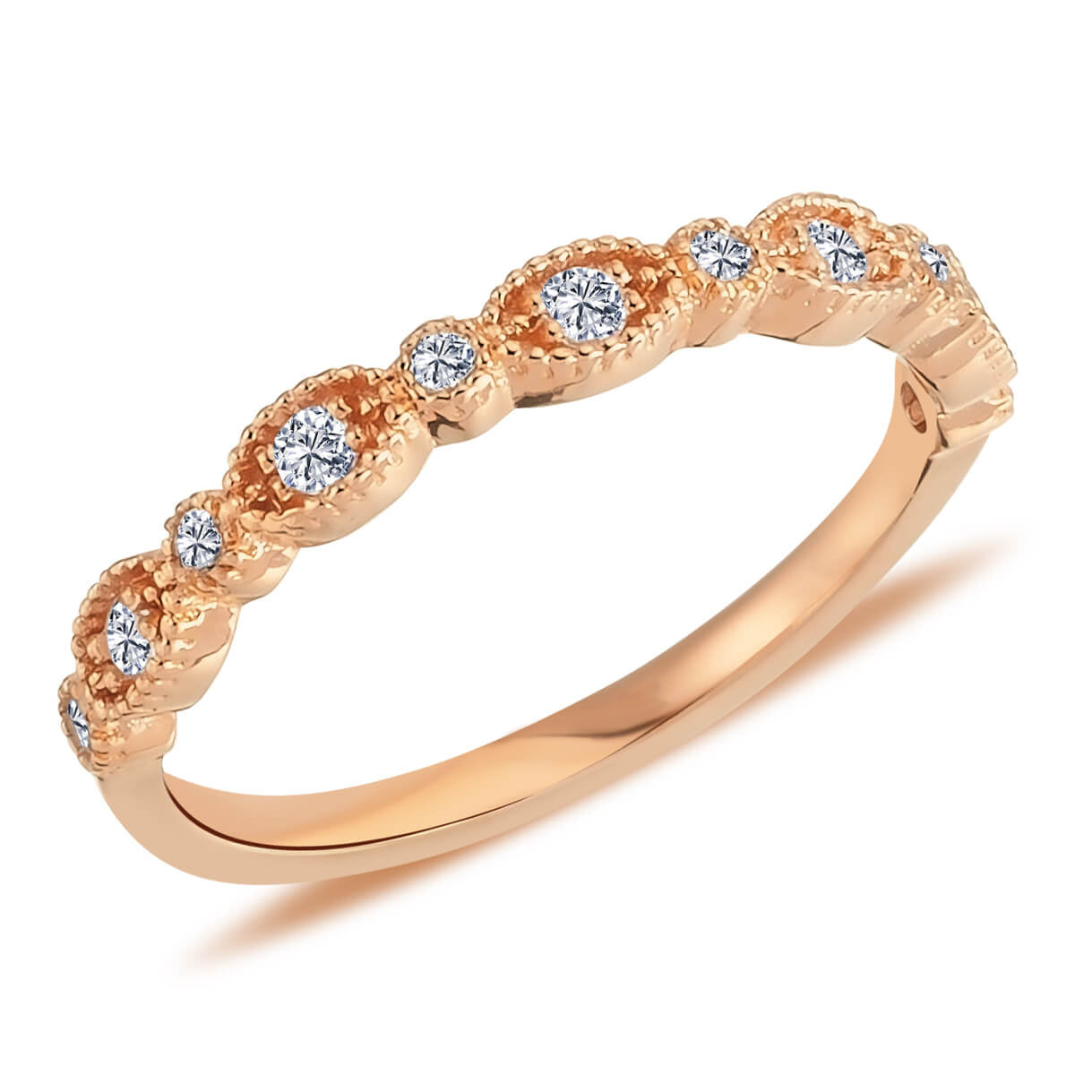 Diamond-Studded Piqa Ring