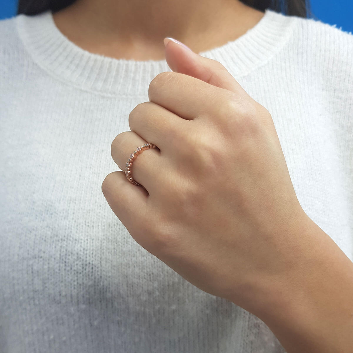 Diamond-Studded Sahru Ring