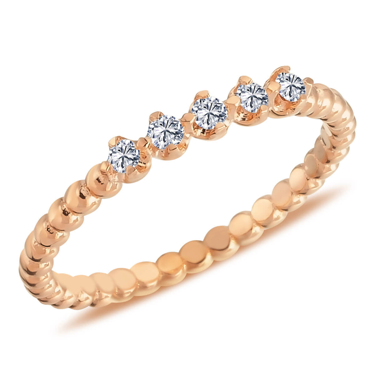 Diamond 5 Stone Lamassu Ring