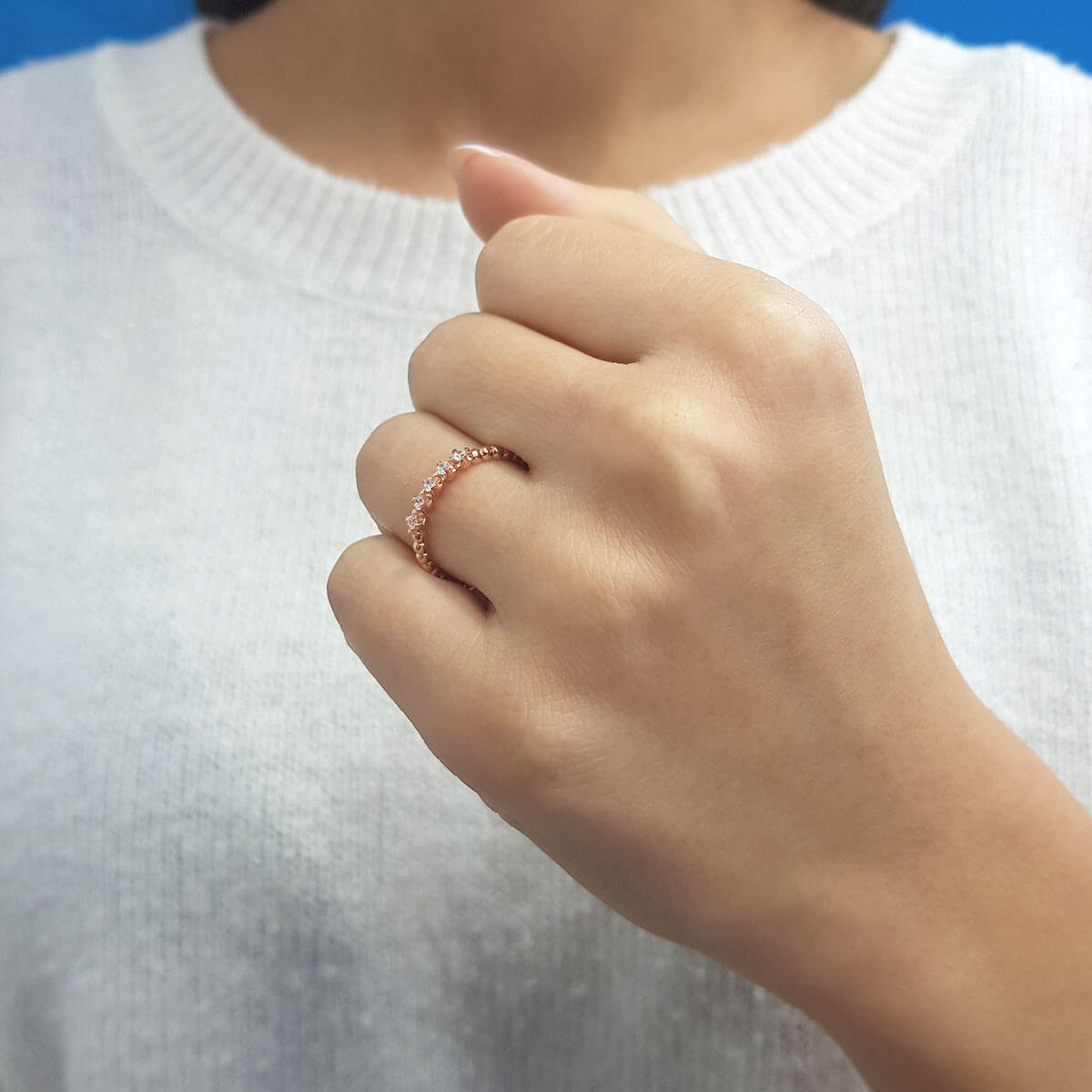 Diamond 5 Stone Lamassu Ring