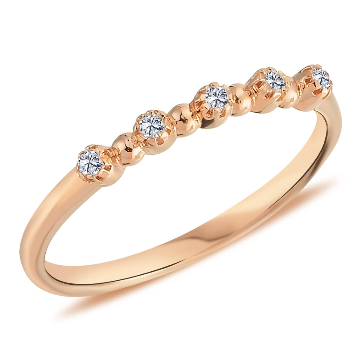 Diamond 5 Stone Kiş Ring