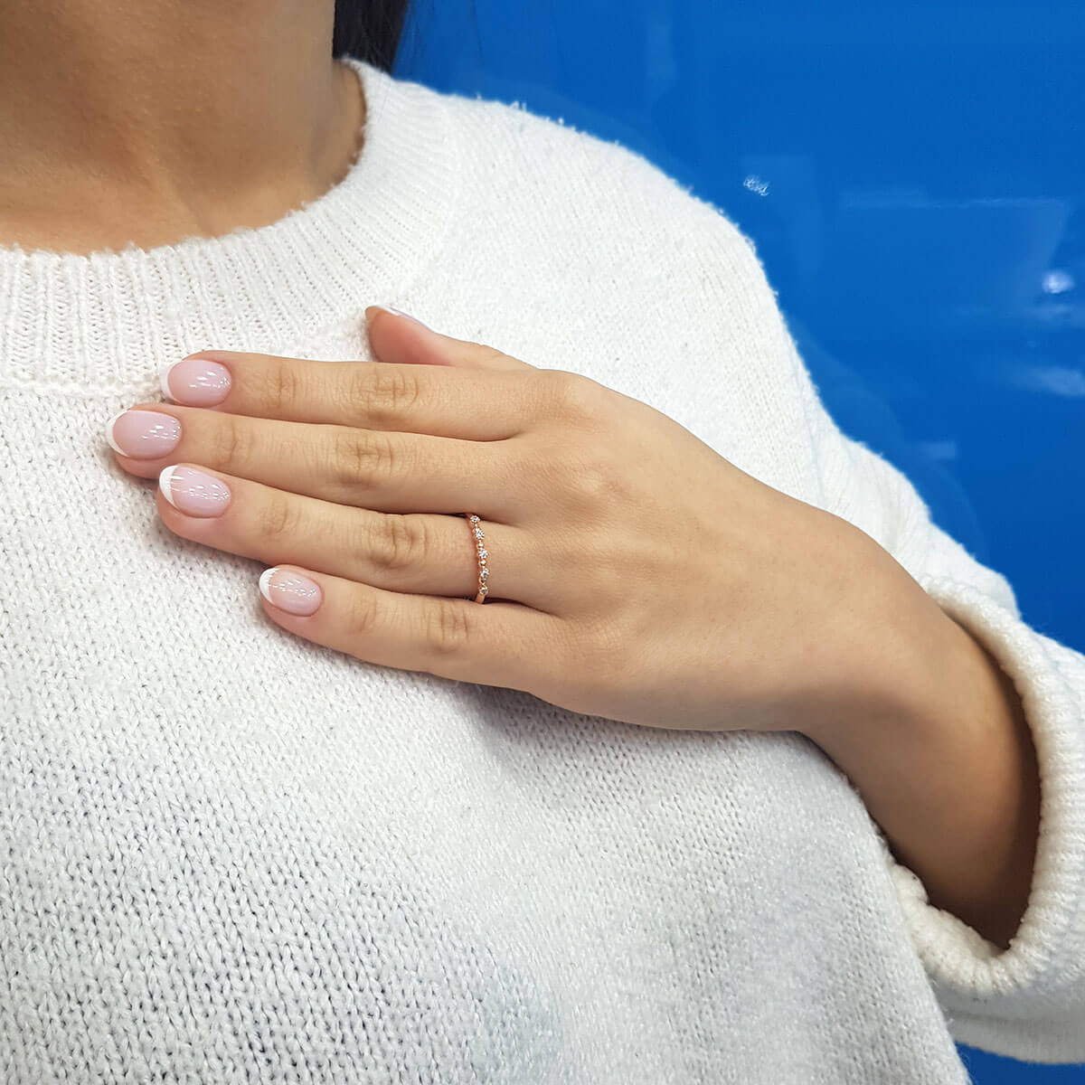 Diamond 5 Stone Kiş Ring