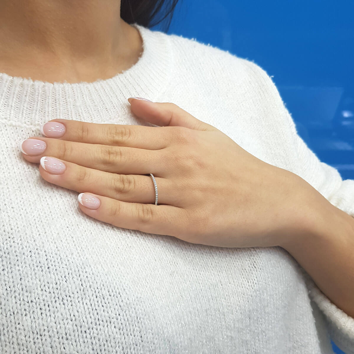 0.16 Carat Diamond Half Turban Ring