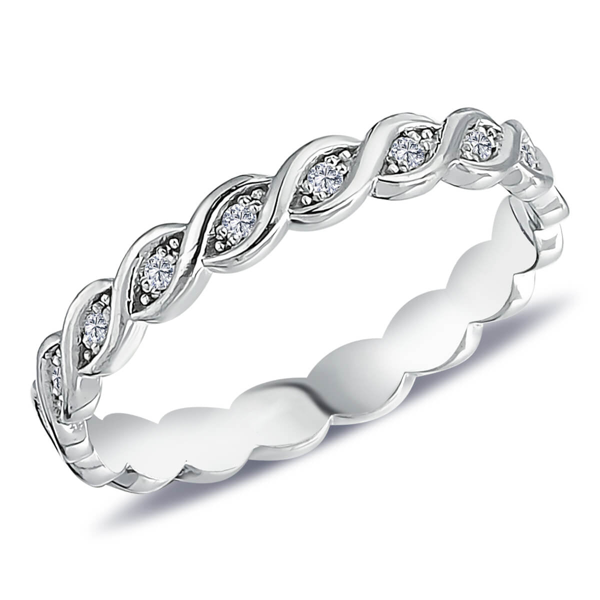 0.15 Carat Diamond Full Turban Ring