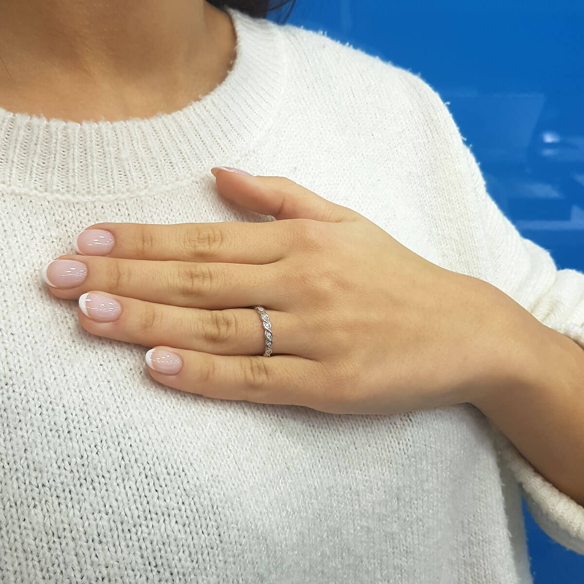 0.15 Carat Diamond Full Turban Ring