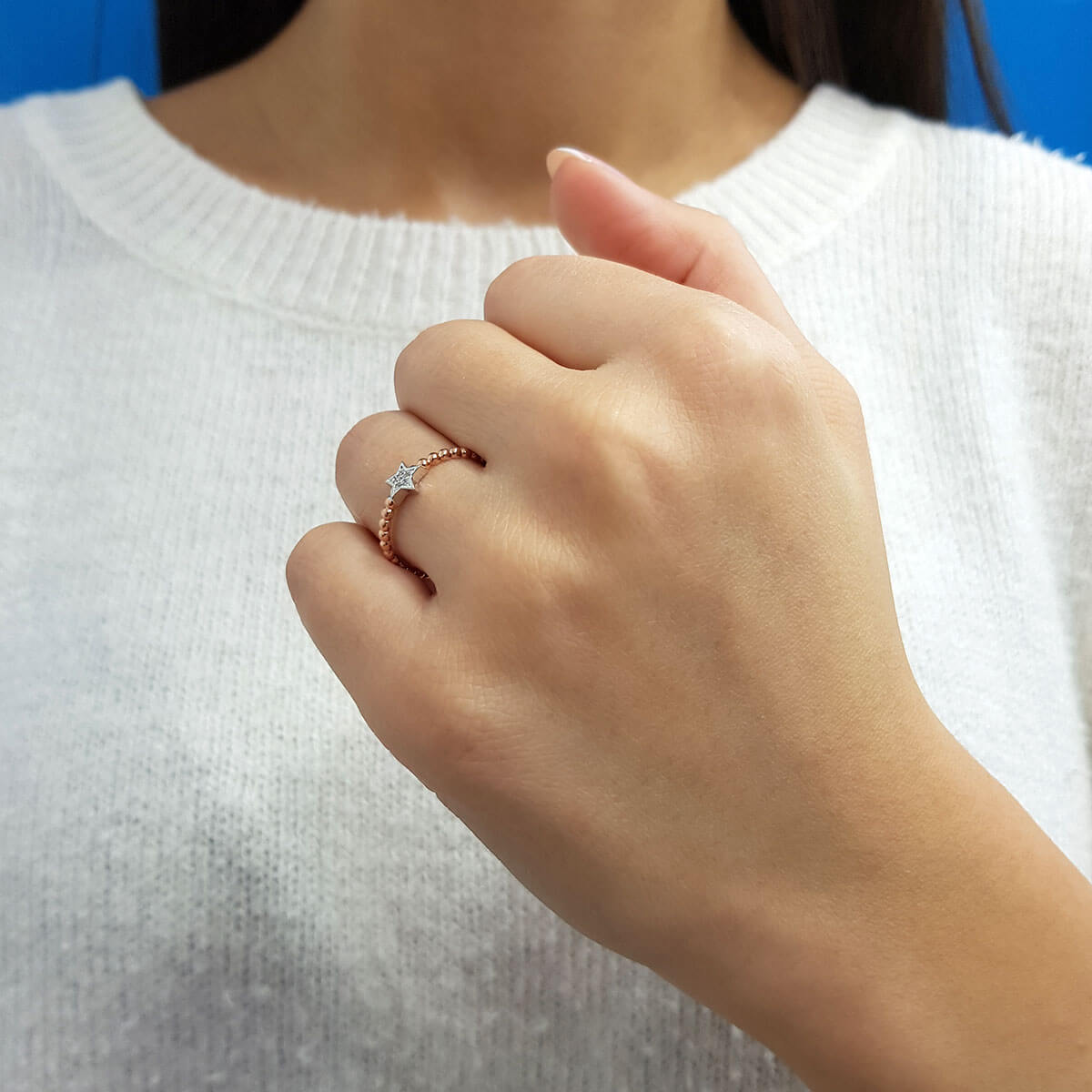 Assyrian Star Diamond Ring