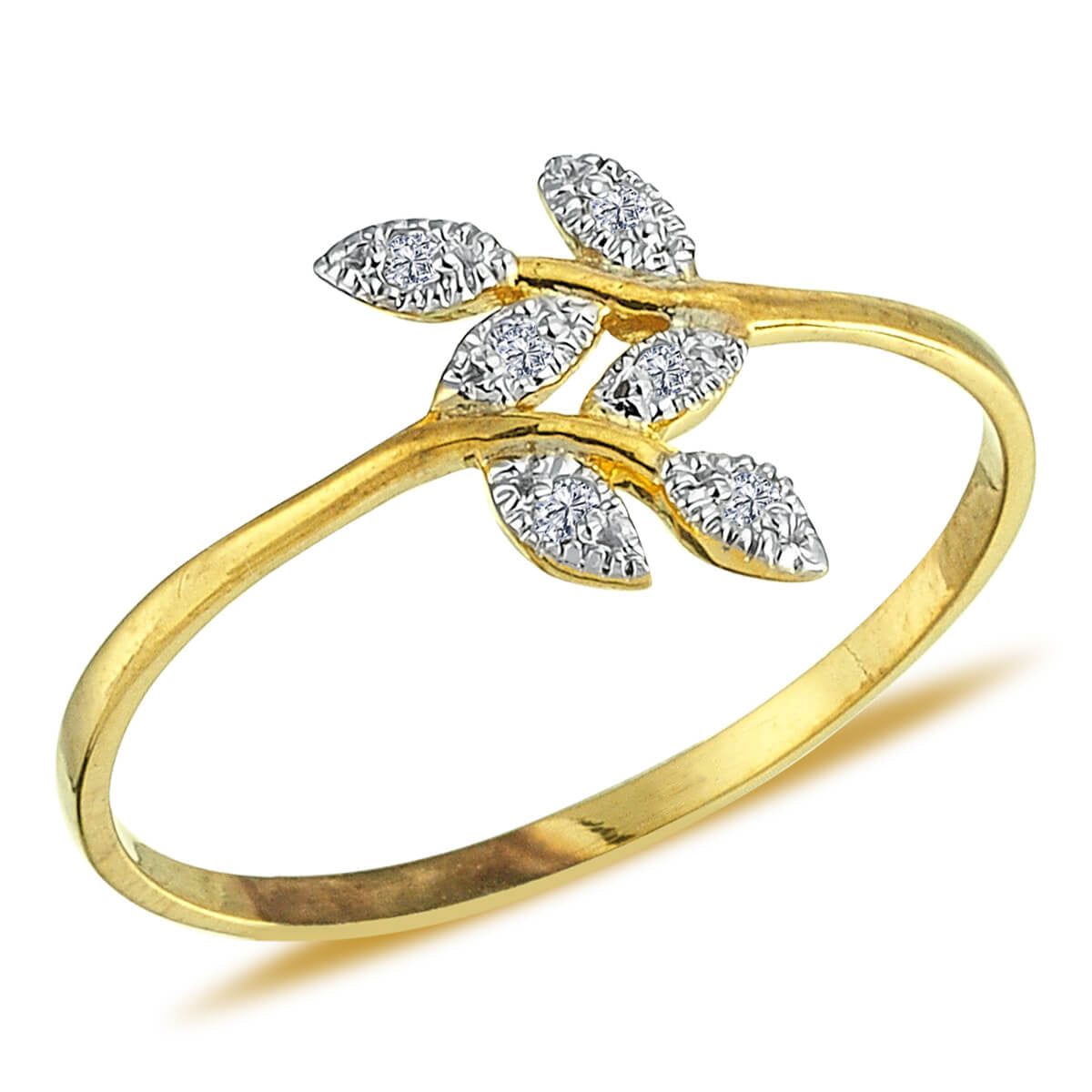 Diamond Laurel Ring