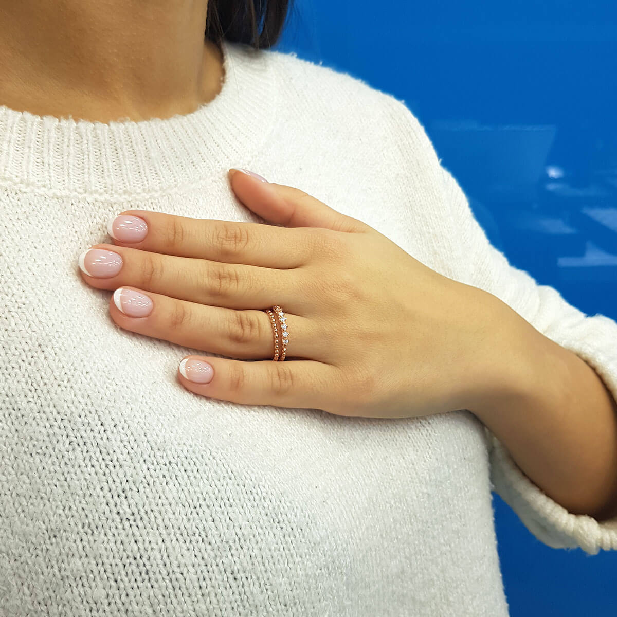 7-Stone Diamond Double Nimrud Ring