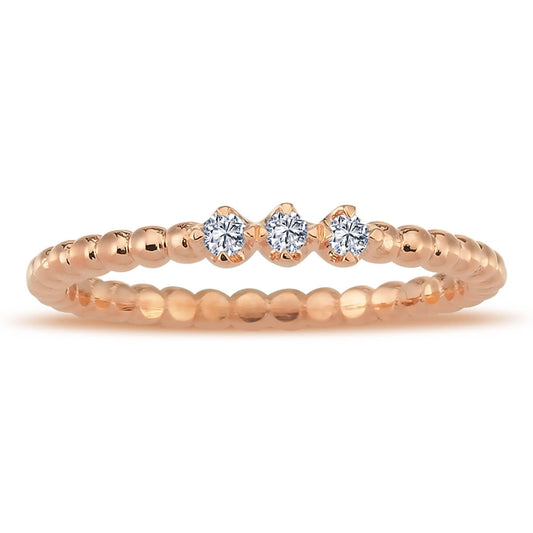 0.08 Carat Diamond Tria Ring