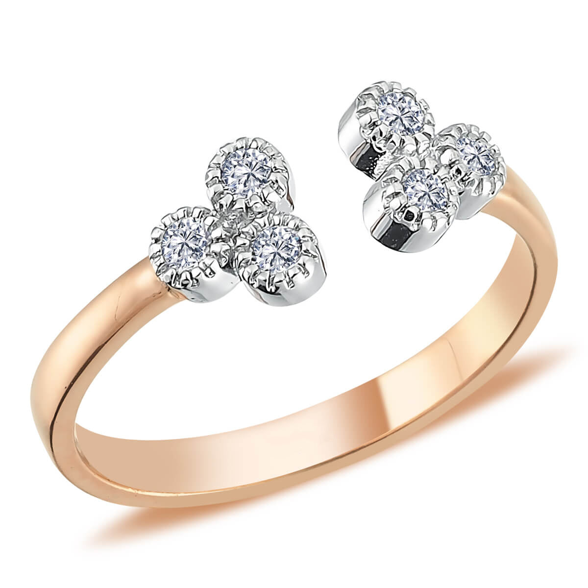 Diamond Stone Neti Ring