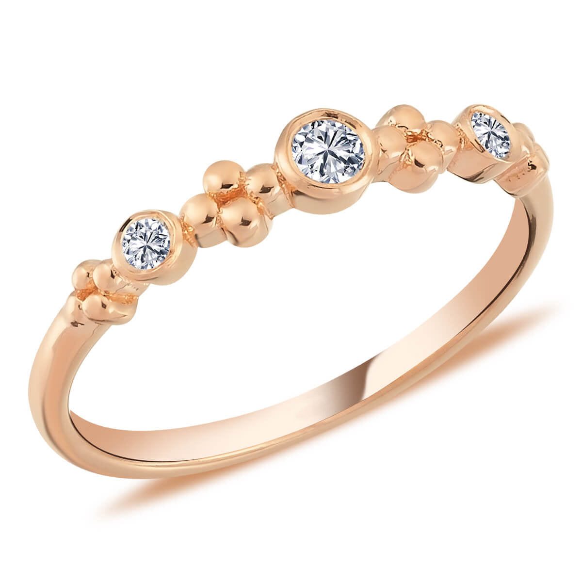 0.16 Carat Diamond Tria Ring