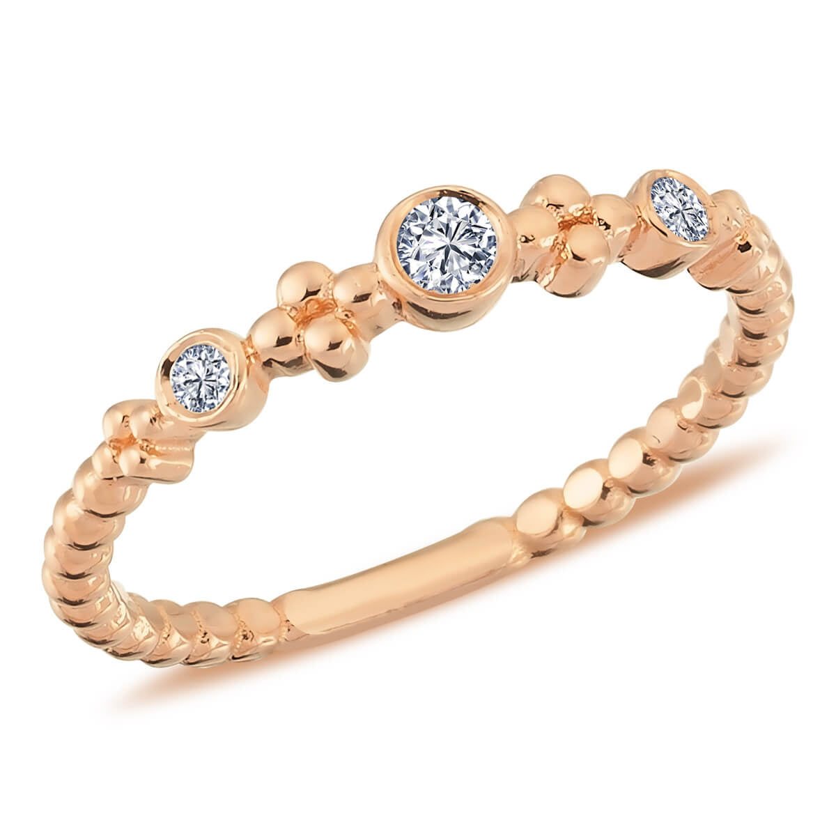 0.12 Carat Diamond Tria Ring